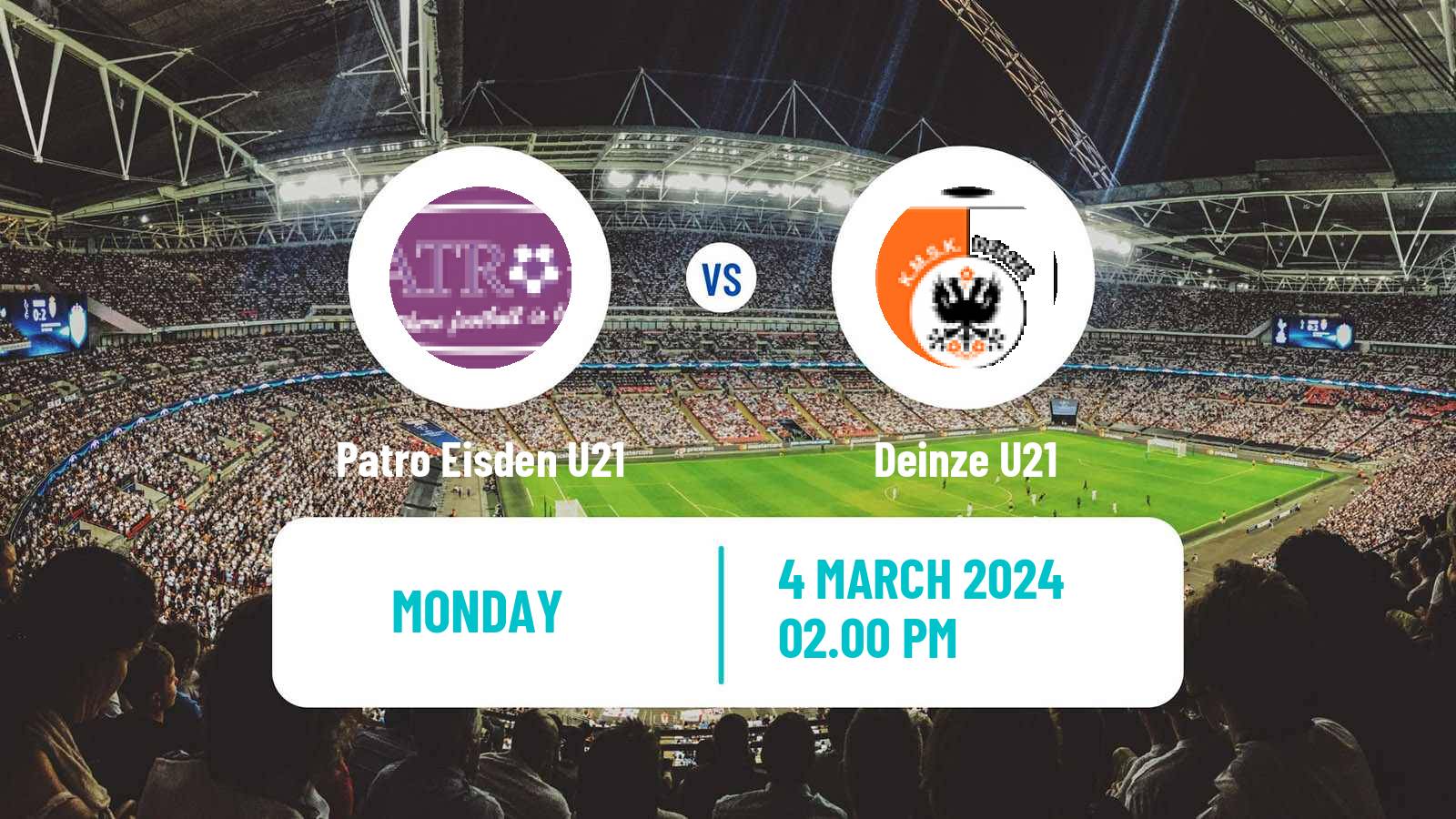 Football Belgian Pro League U21 Patro Eisden U21 - Deinze U21
