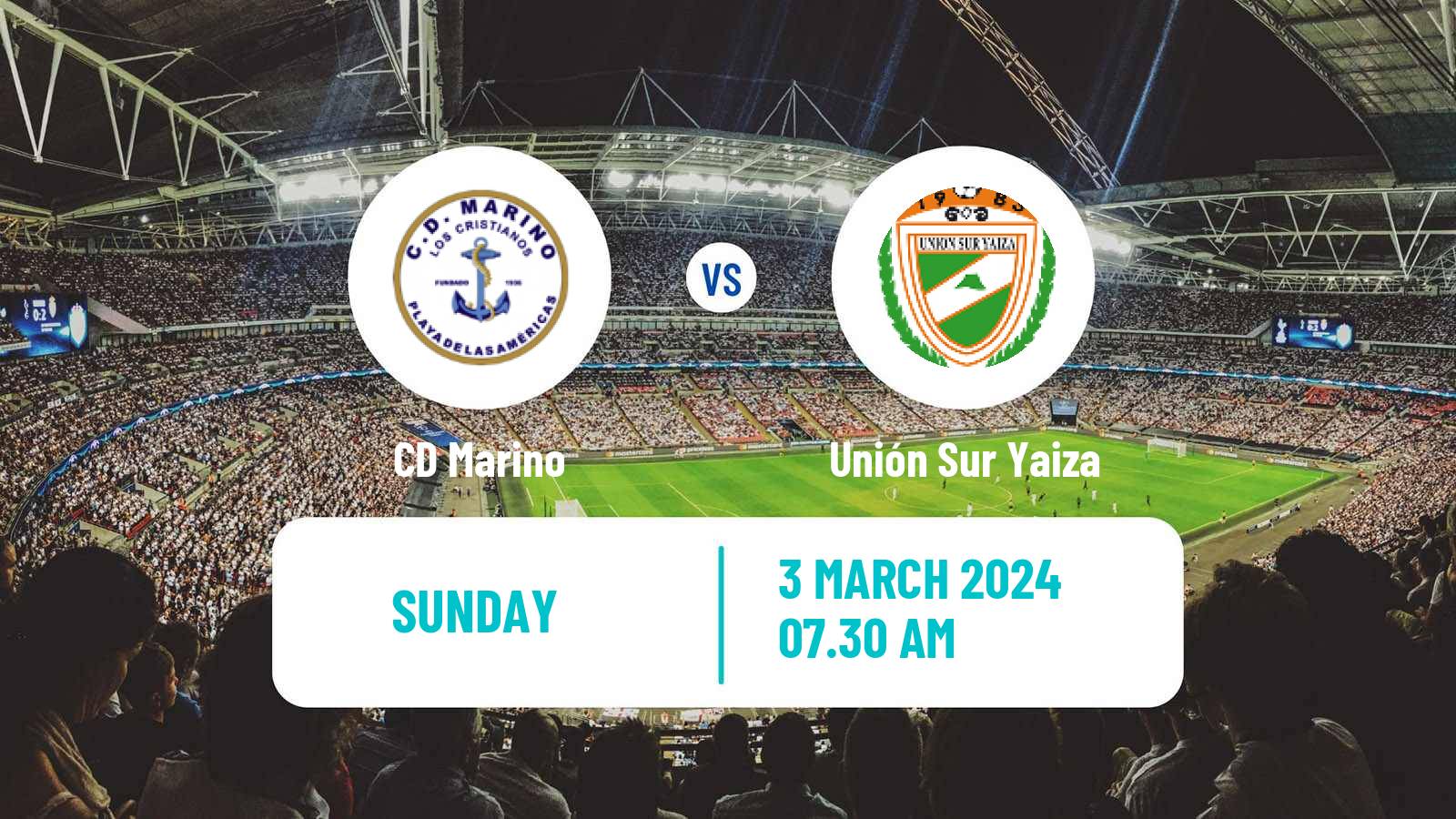Soccer Spanish Tercera RFEF - Group 12 Marino - Unión Sur Yaiza