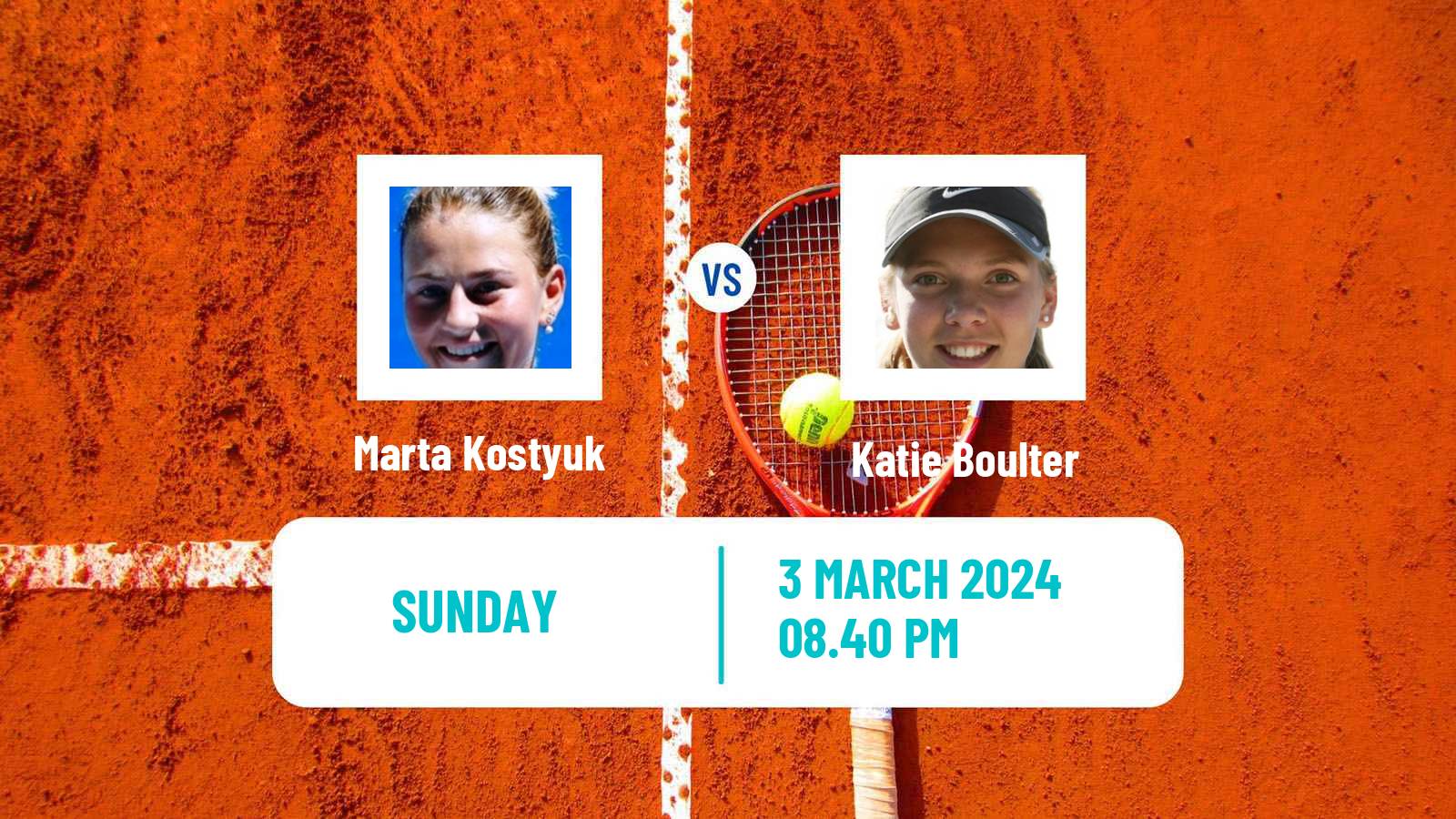 Tennis WTA San Diego Marta Kostyuk - Katie Boulter