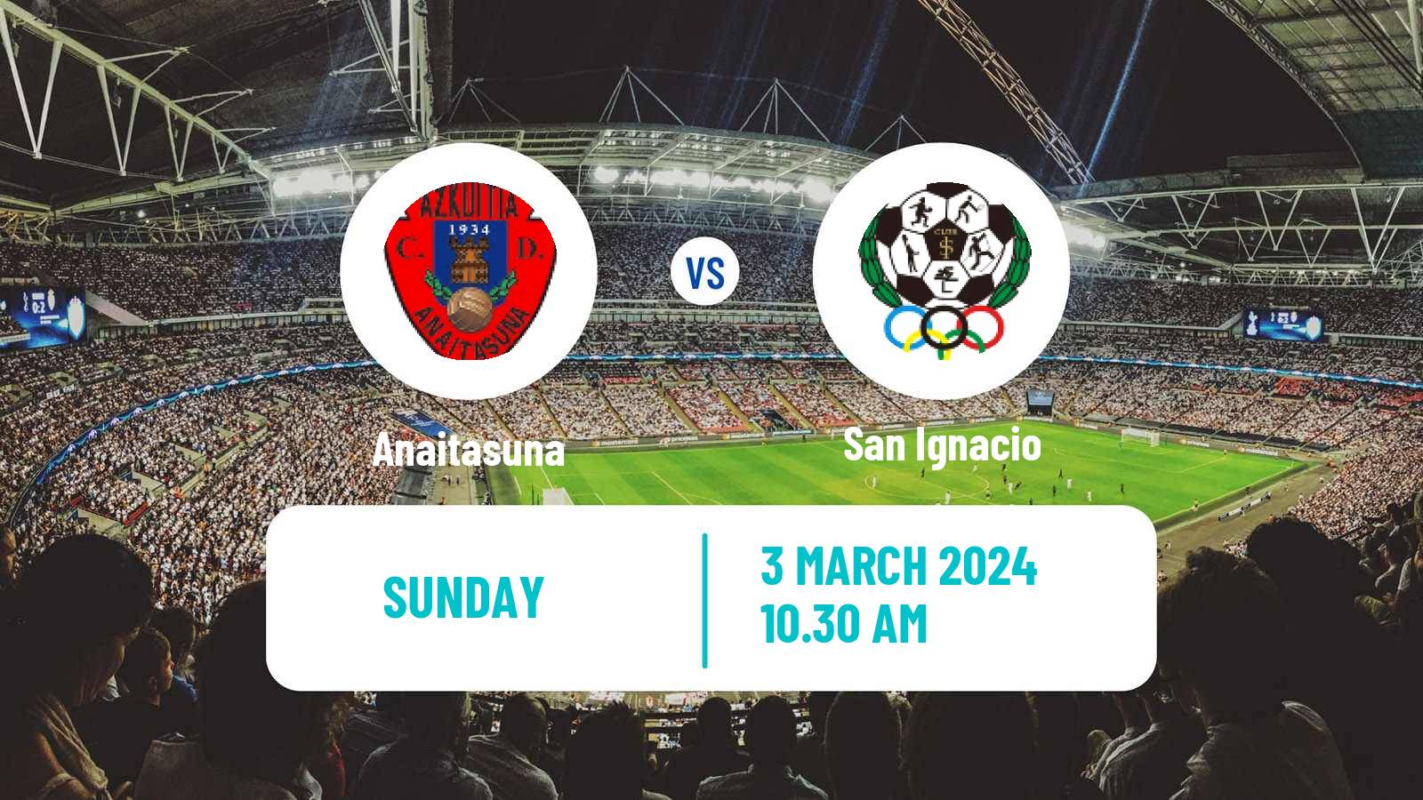 Soccer Spanish Tercera RFEF - Group 4 Anaitasuna - San Ignacio