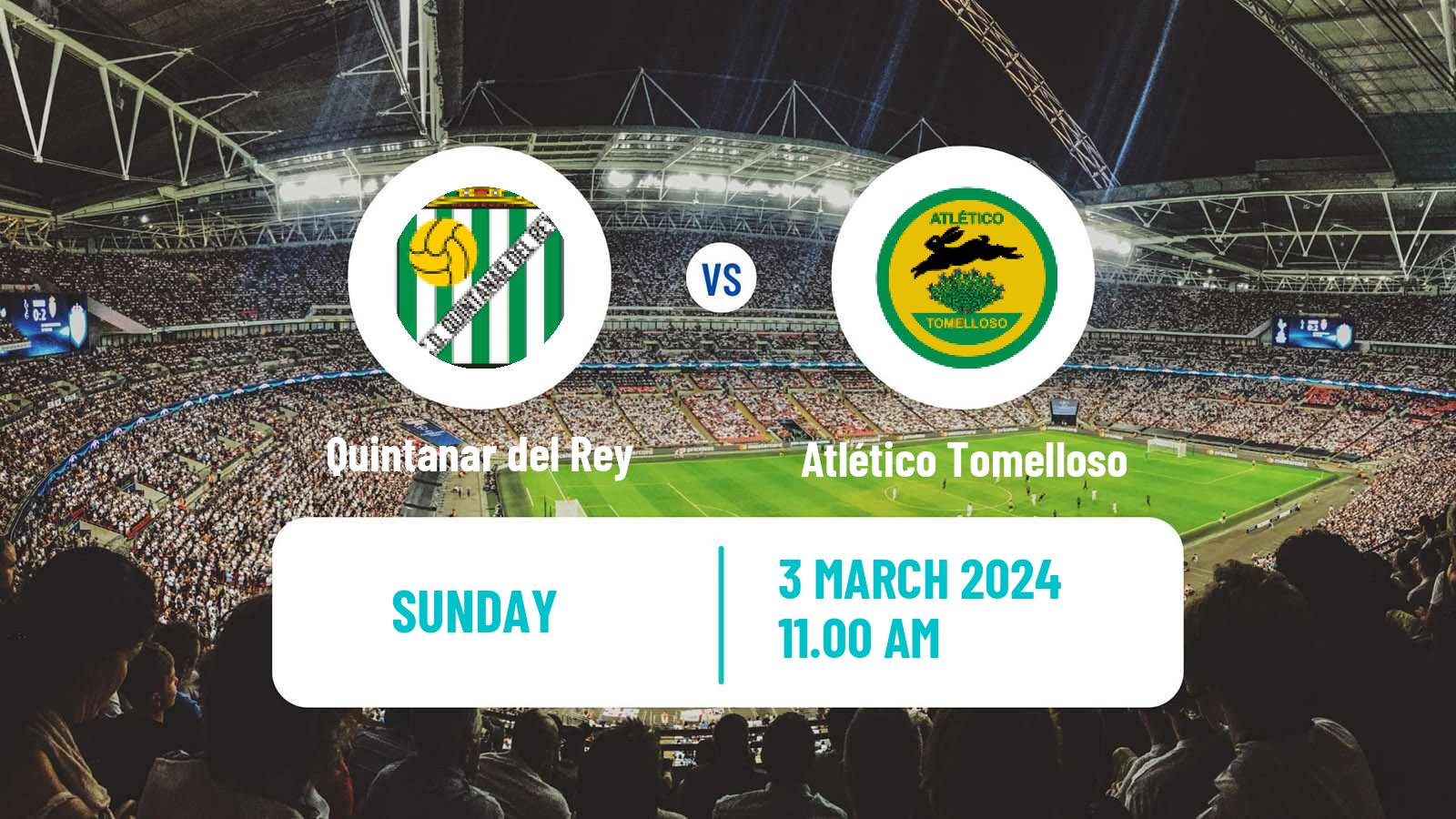 Soccer Spanish Tercera RFEF - Group 18 Quintanar del Rey - Atlético Tomelloso