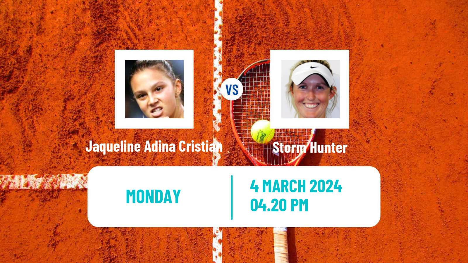 Tennis WTA Indian Wells Jaqueline Adina Cristian - Storm Hunter