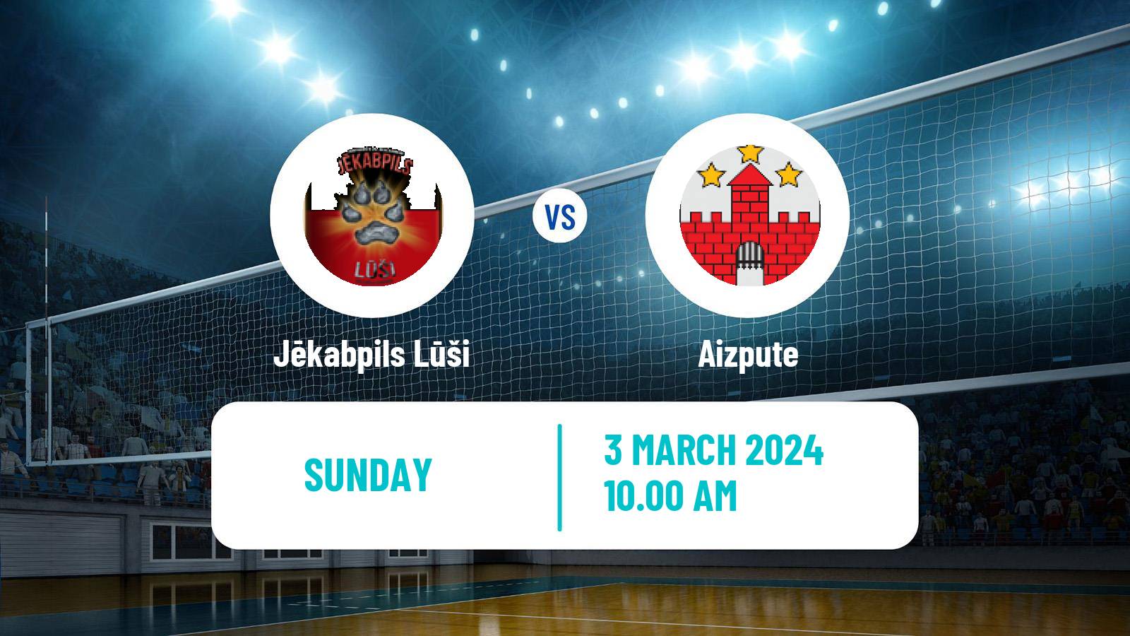 Volleyball Latvian Nacionala Liga Volleyball Jēkabpils Lūši - Aizpute