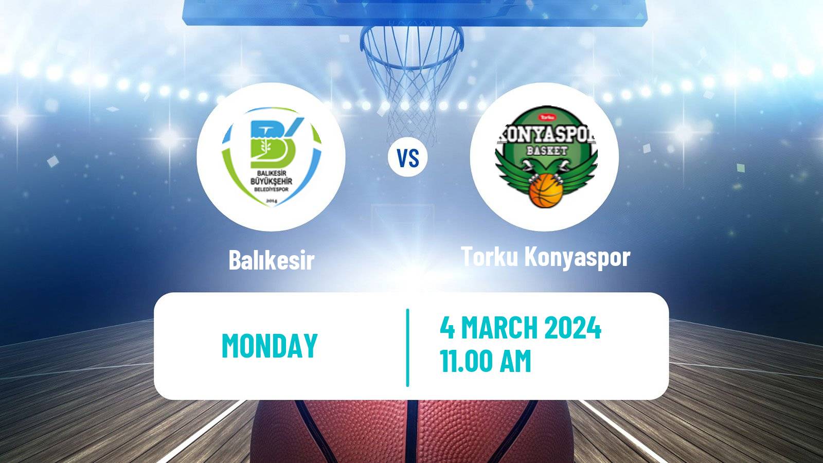 Basketball Turkish TBL Balıkesir - Konyaspor