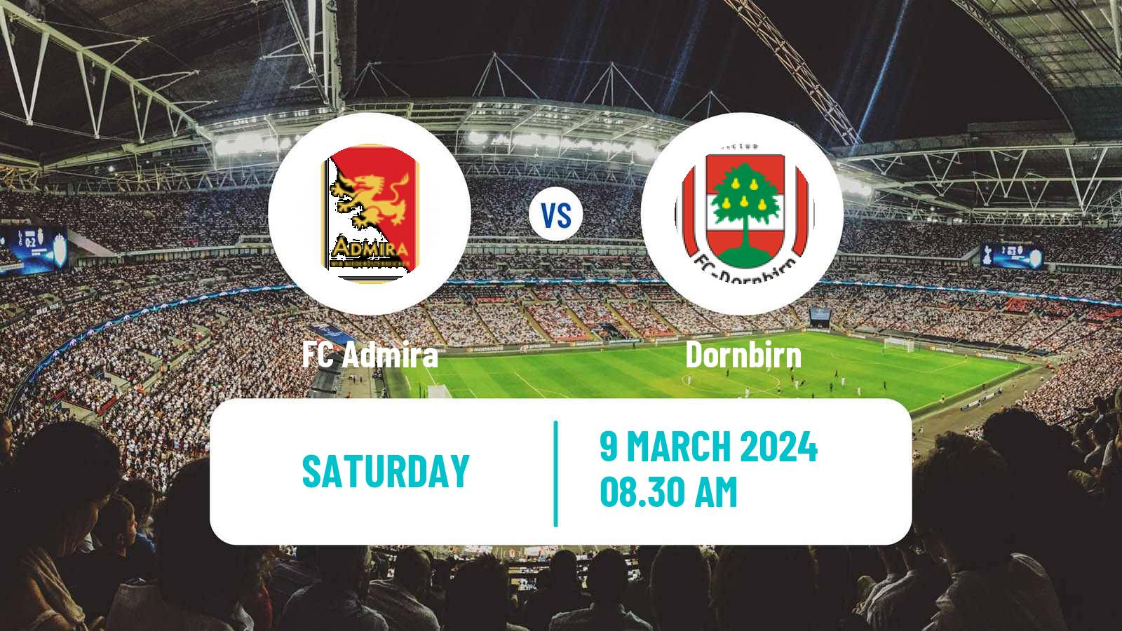 Soccer Austrian 2 Liga Admira - Dornbirn