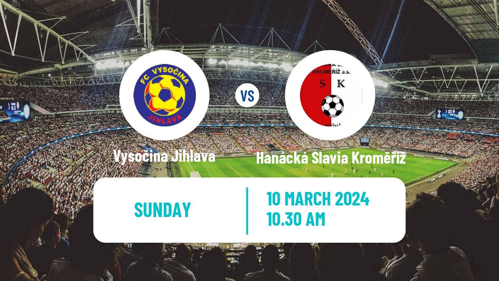 Soccer Czech Division 2 Vysočina Jihlava - Hanácká Slavia Kroměříž