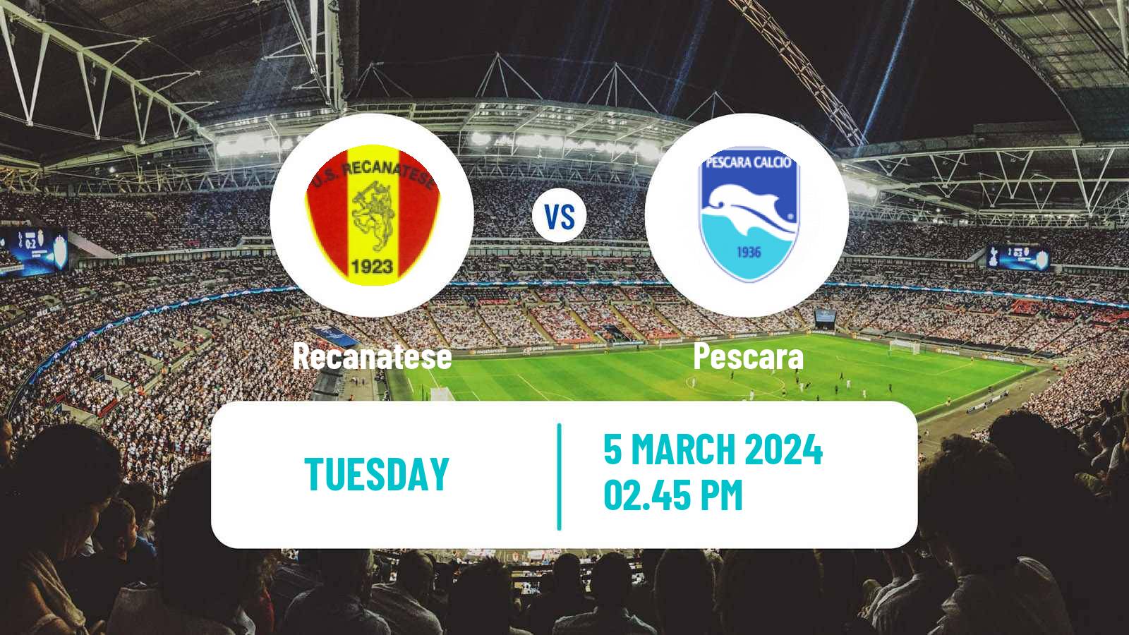 Football Italian Serie C Group B Recanatese - Pescara