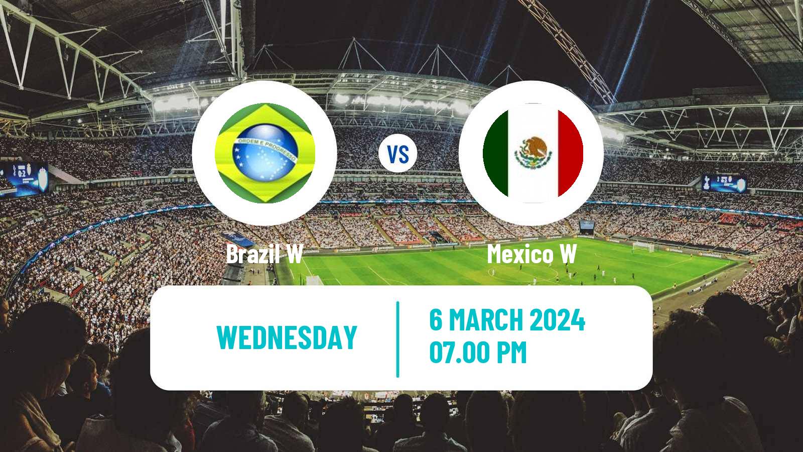 Soccer Gold Cup Women Brazil W - Mexico W
