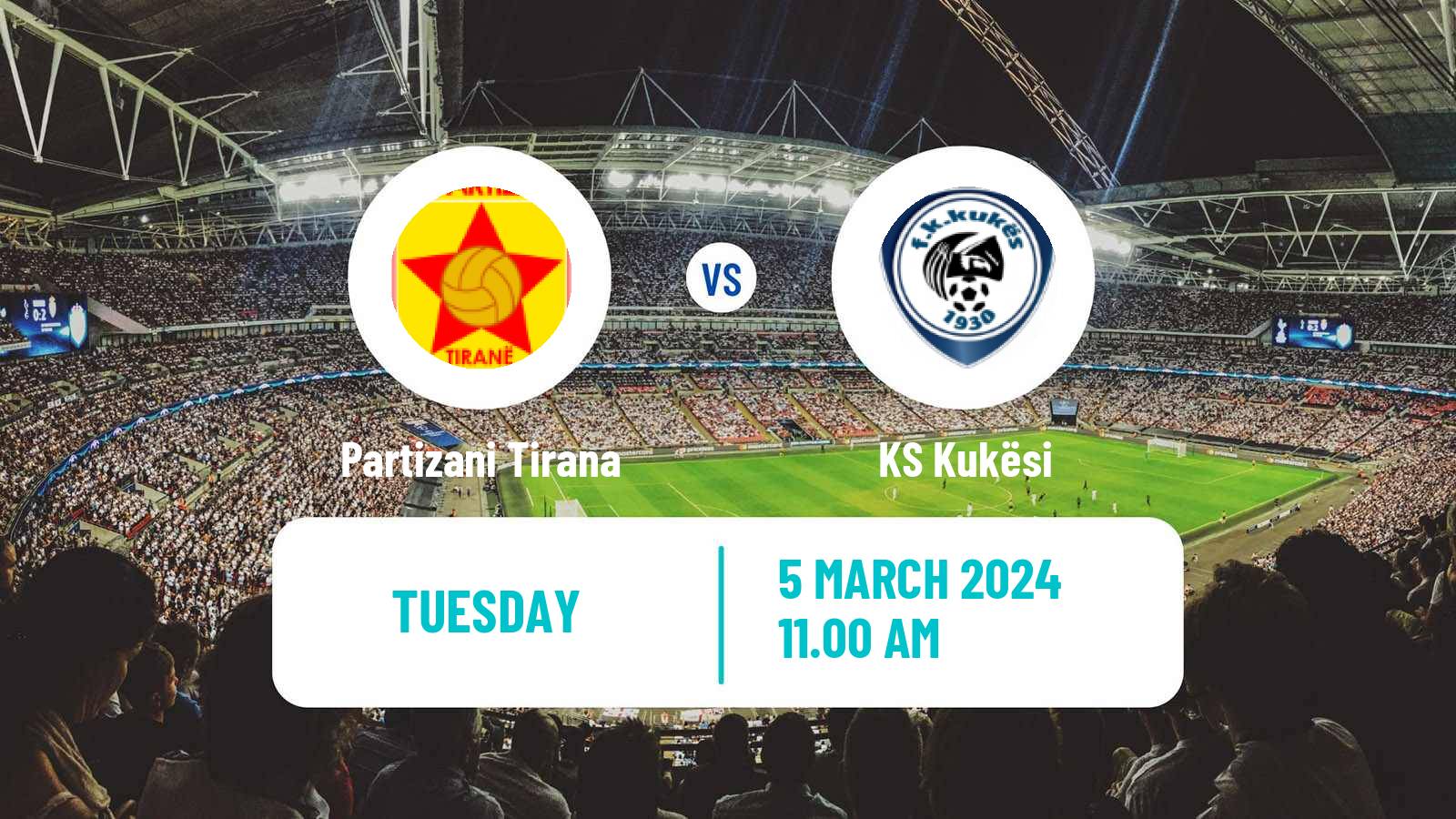 Soccer Albanian Cup Partizani Tirana - Kukësi