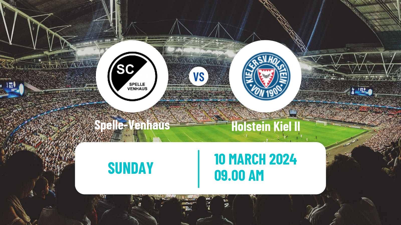 Soccer German Regionalliga North Spelle-Venhaus - Holstein Kiel II