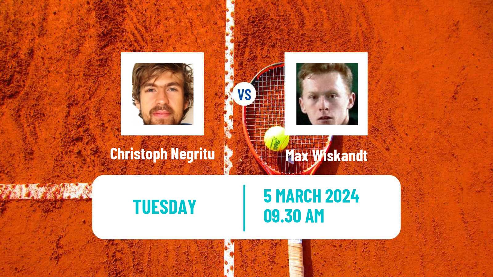 Tennis ITF M15 Monastir 10 Men Christoph Negritu - Max Wiskandt