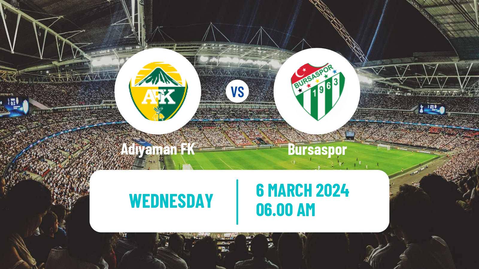 Soccer Turkish Second League White Group Adıyaman - Bursaspor