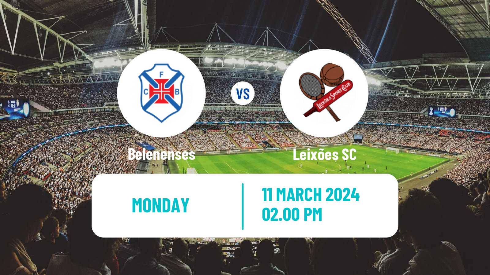 Soccer Portuguese Liga 2 Belenenses - Leixões