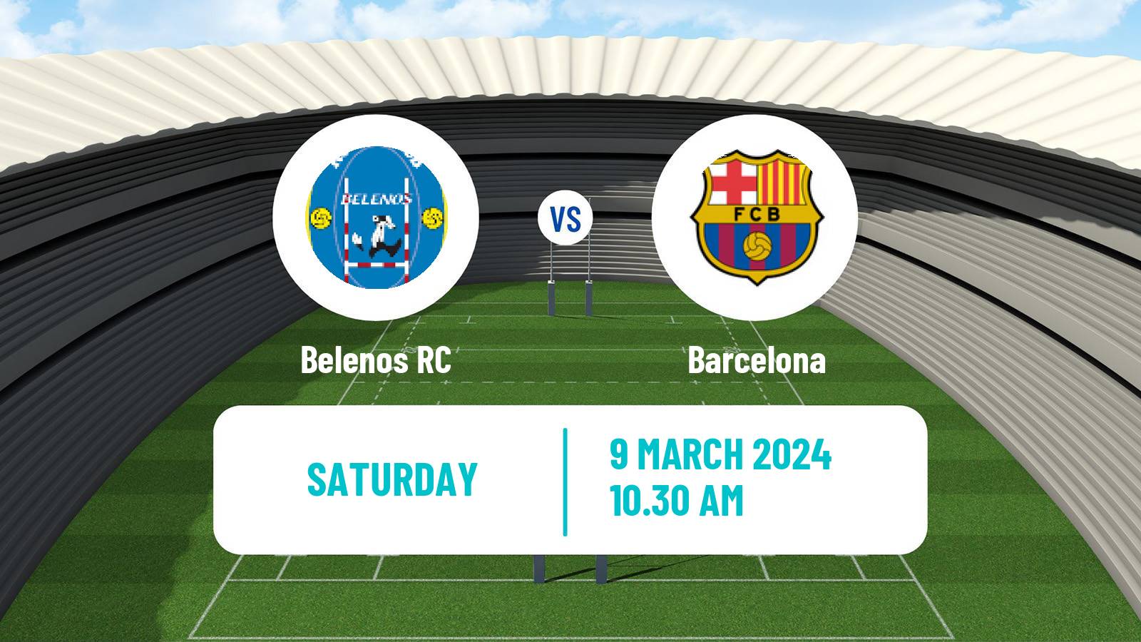 Rugby union Spanish Division de Honor Rugby Belenos - Barcelona