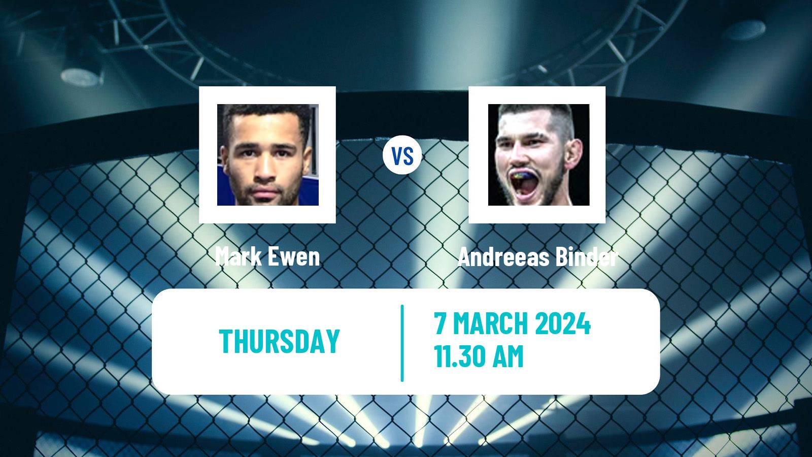 MMA Lightweight Pfl Men Mark Ewen - Andreeas Binder