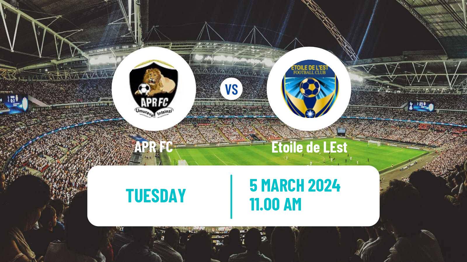 Soccer Rwanda Premier League APR - Etoile de LEst