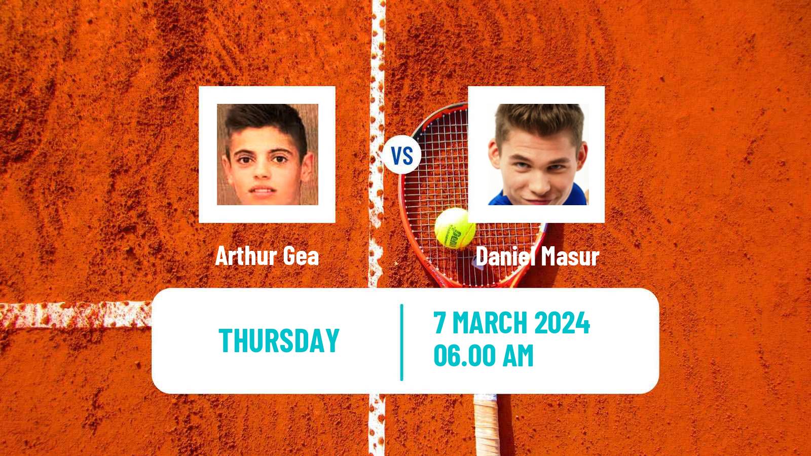 Tennis Lugano Challenger Men Arthur Gea - Daniel Masur