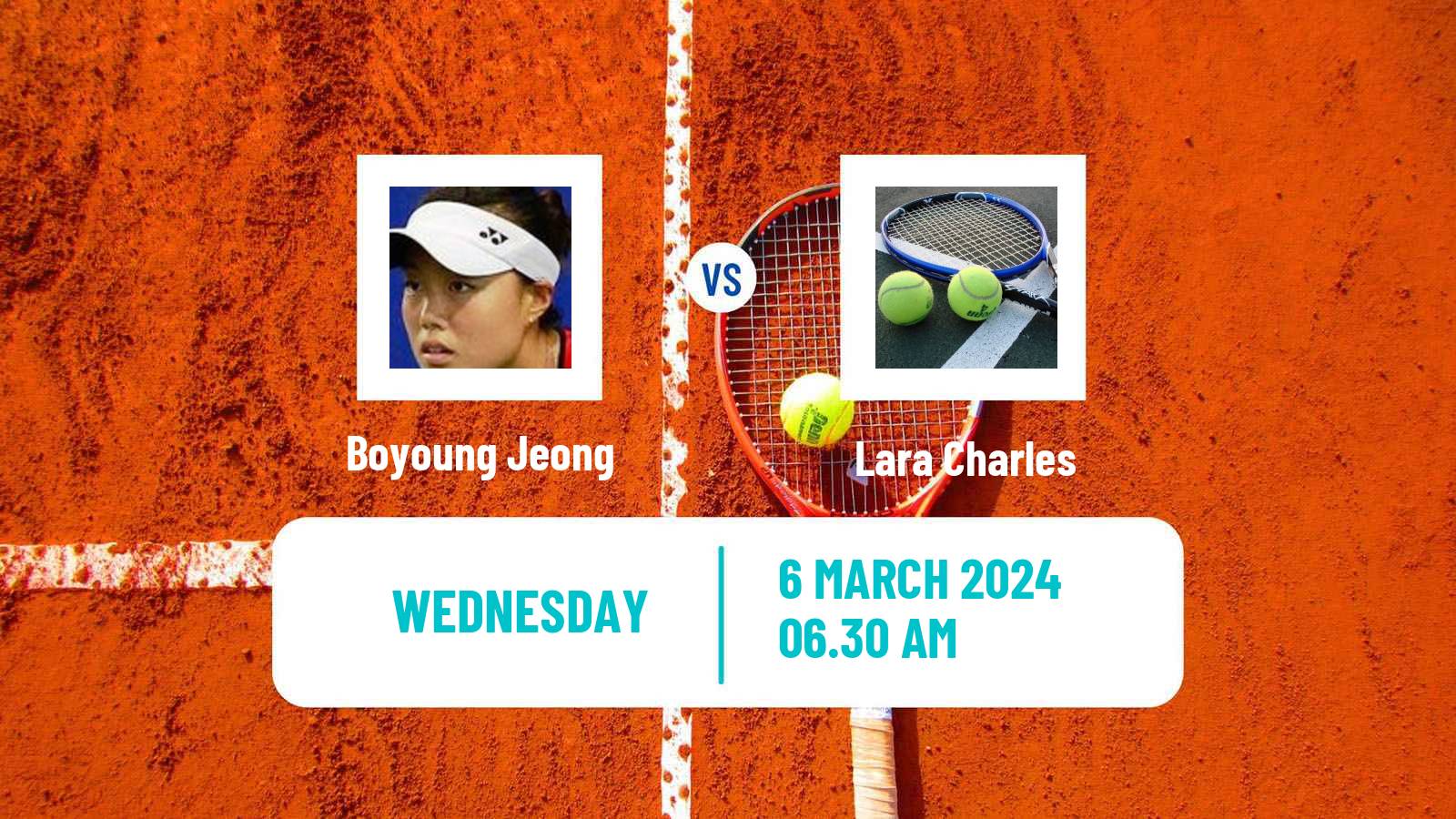 Tennis ITF W15 Sharm Elsheikh 5 Women Boyoung Jeong - Lara Charles