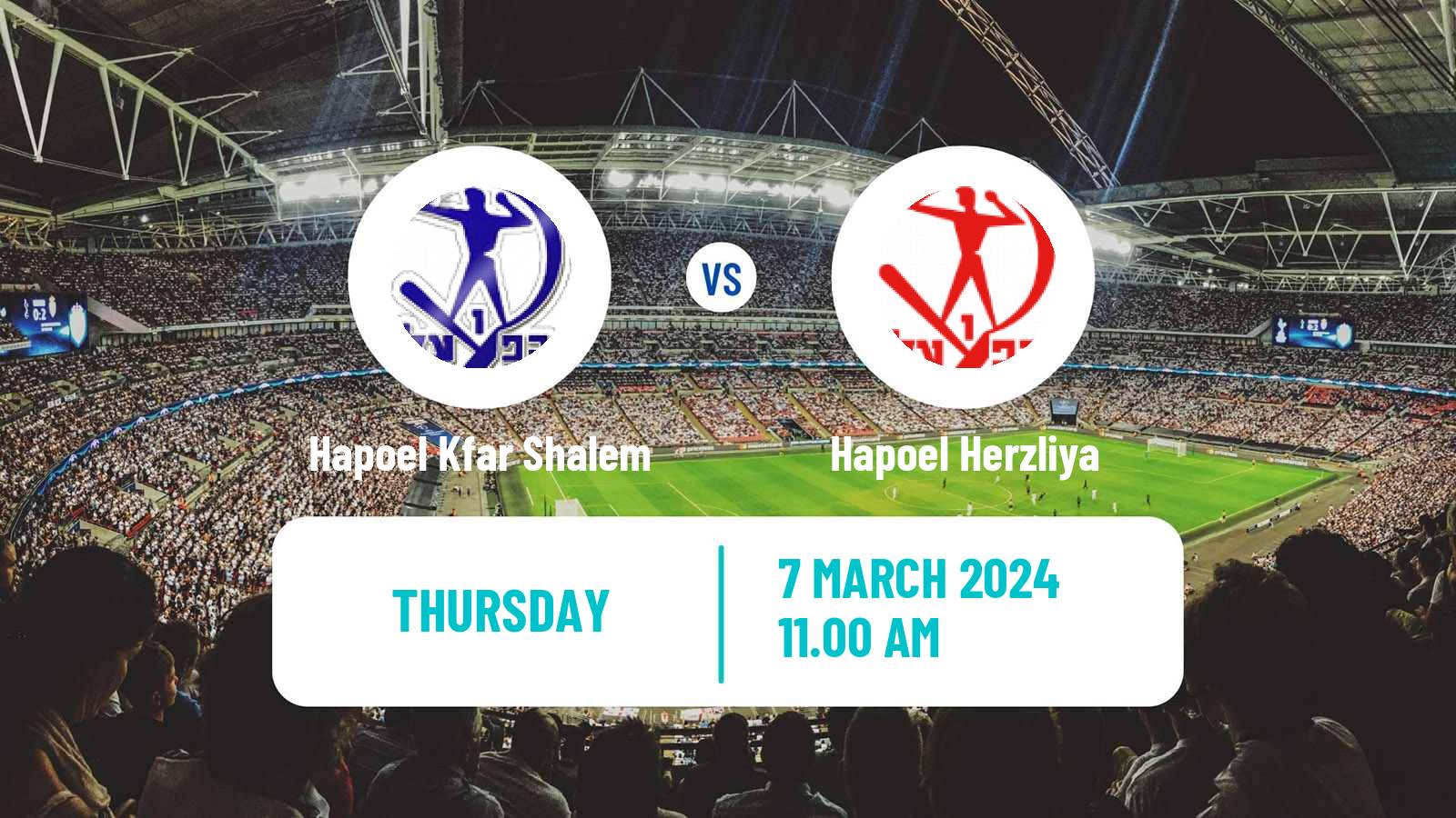 Soccer Israeli Liga Alef South Hapoel Kfar Shalem - Hapoel Herzliya