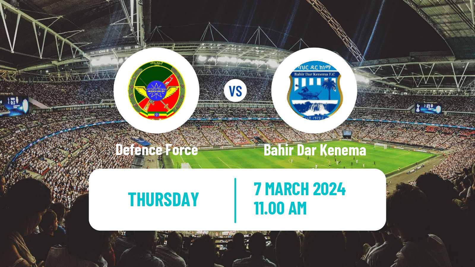 Soccer Ethiopian Premier League Defence Force - Bahir Dar Kenema