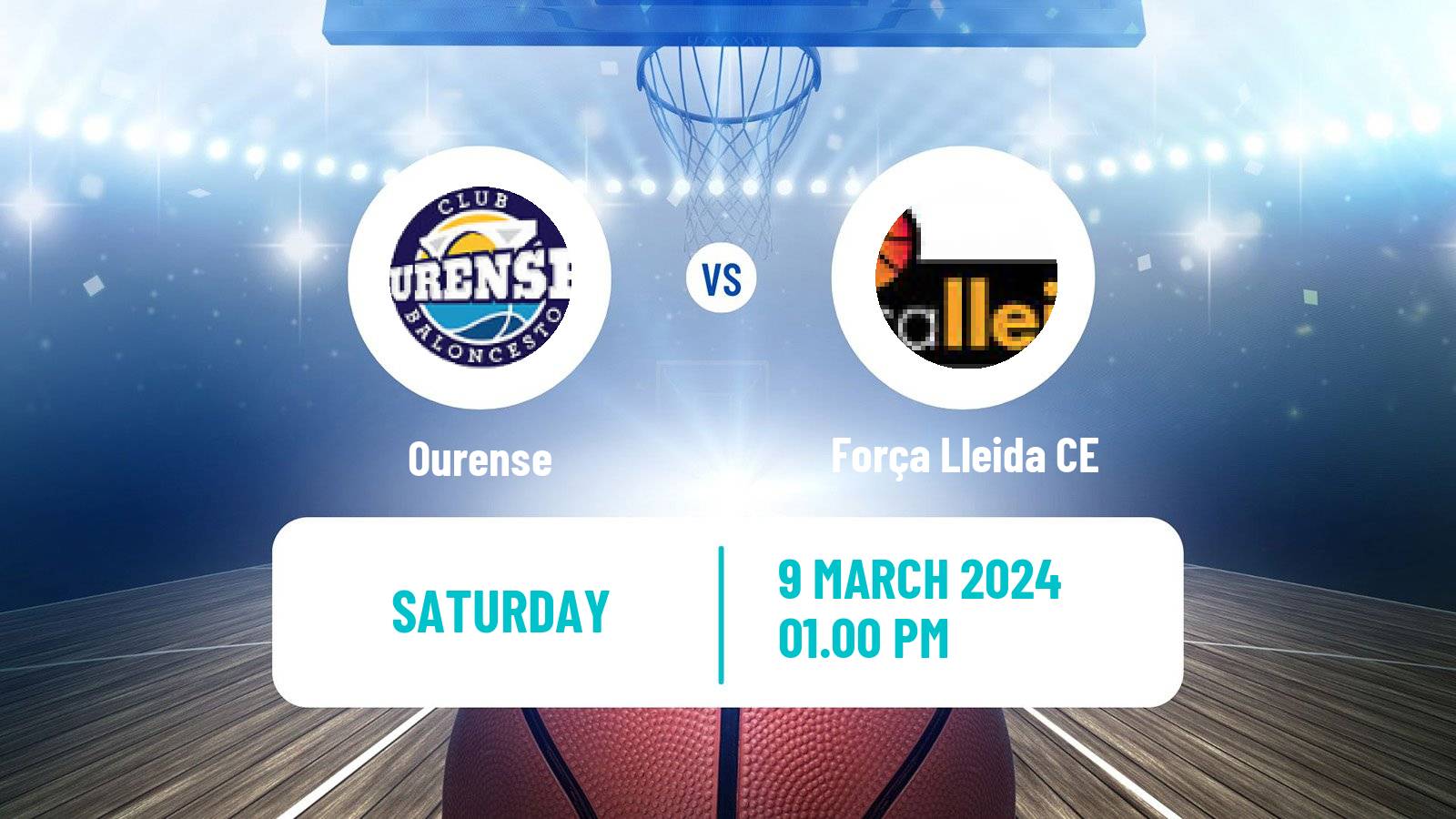 Basketball Spanish LEB Oro Ourense - Força Lleida CE