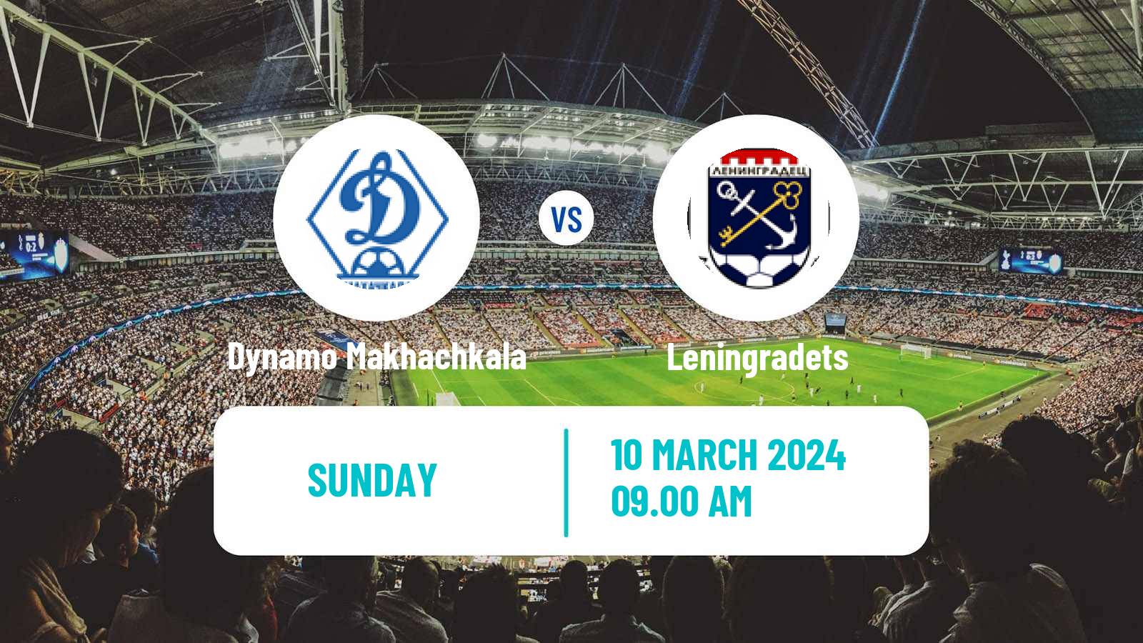 Soccer Russian FNL Dynamo Makhachkala - Leningradets