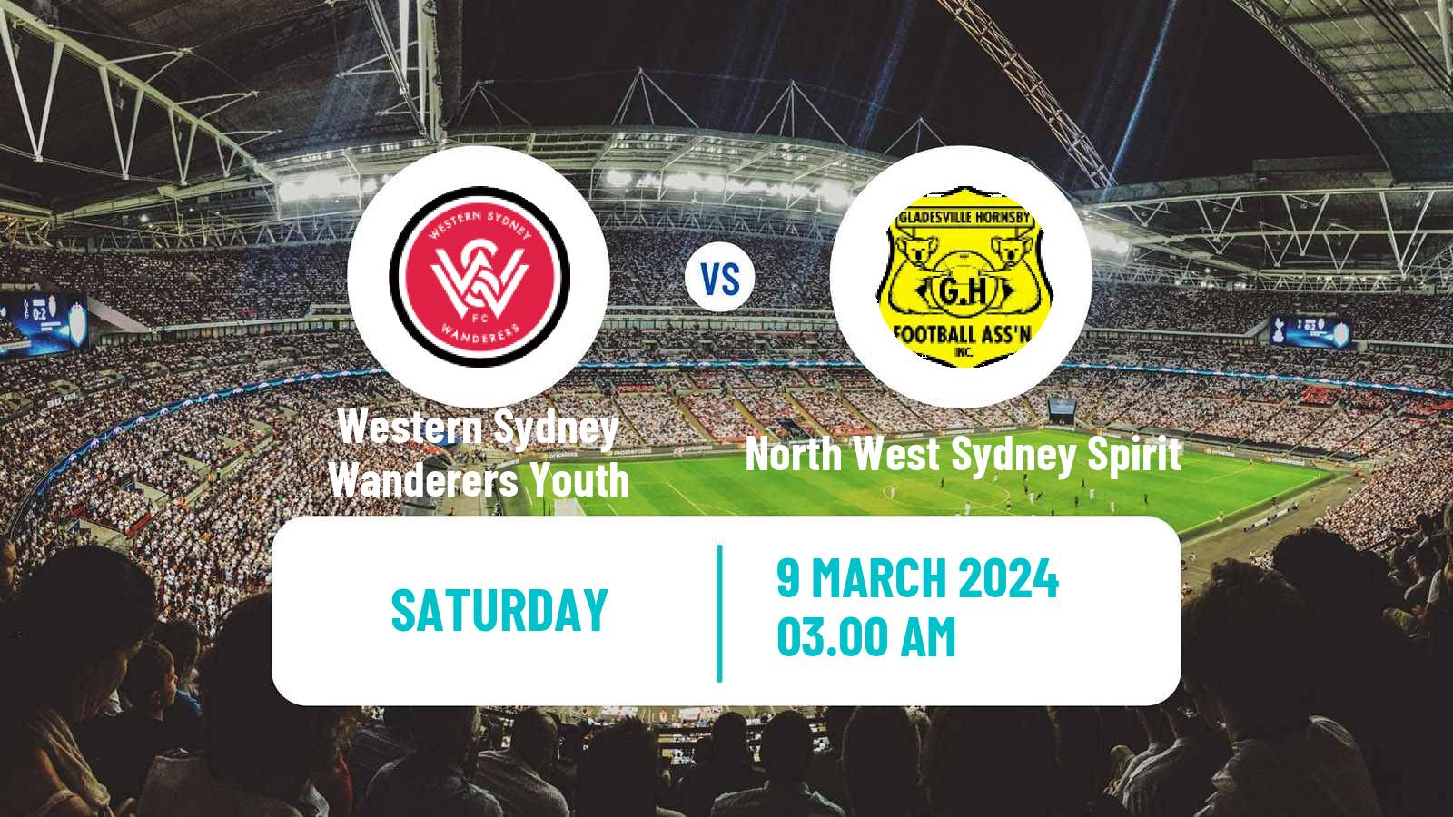 Football Australian NPL NSW Western Sydney Wanderers Youth - North West Sydney Spirit