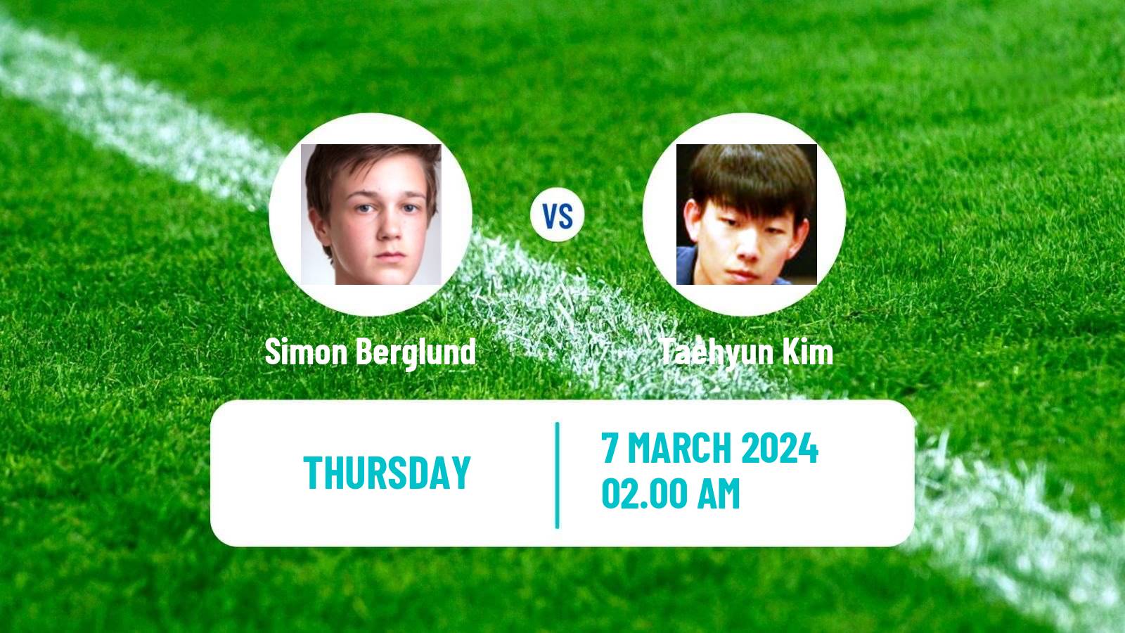 Table tennis Tt Star Series Men Simon Berglund - Taehyun Kim