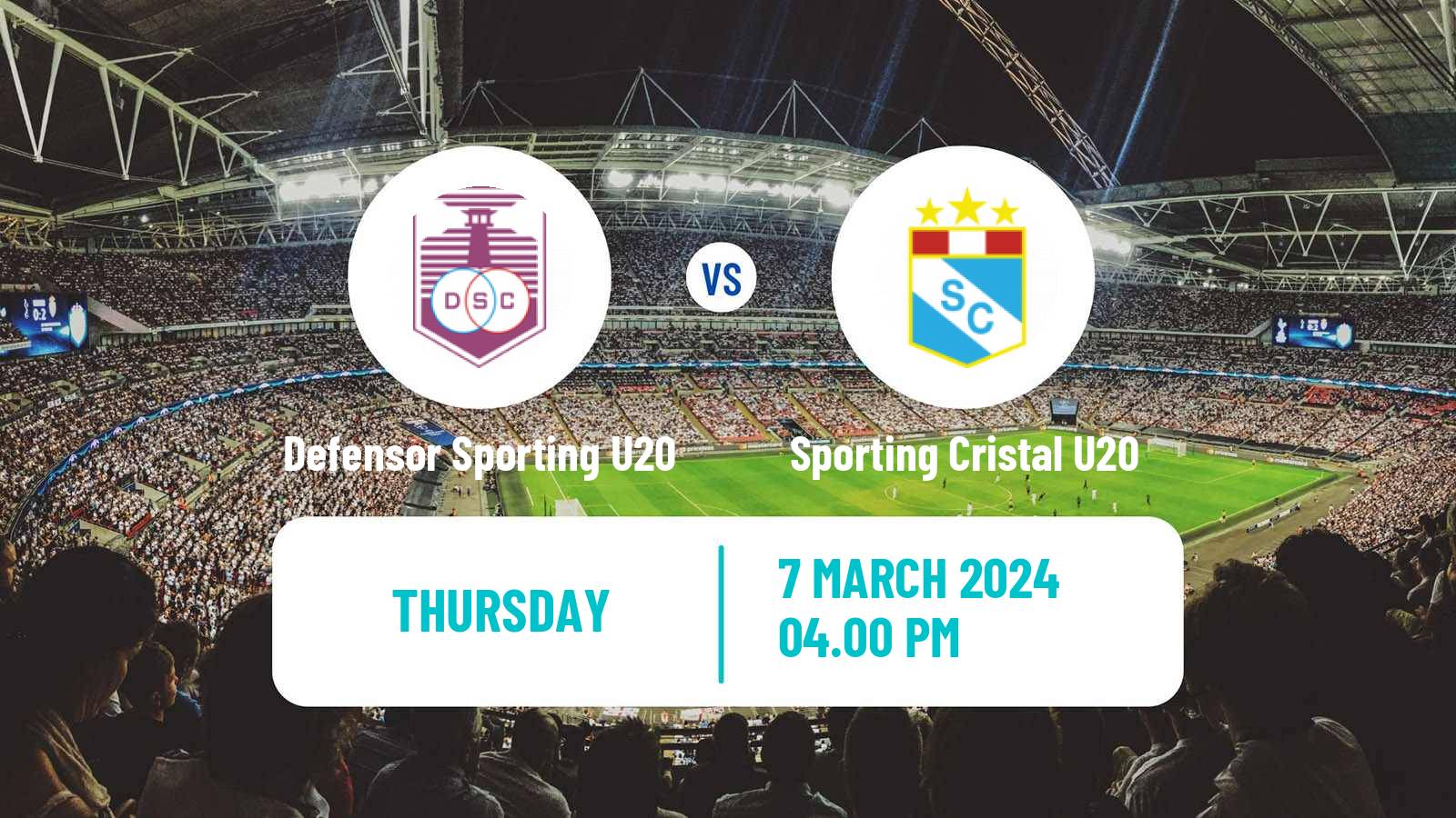 Soccer Copa Libertadores U20 Defensor Sporting U20 - Sporting Cristal U20