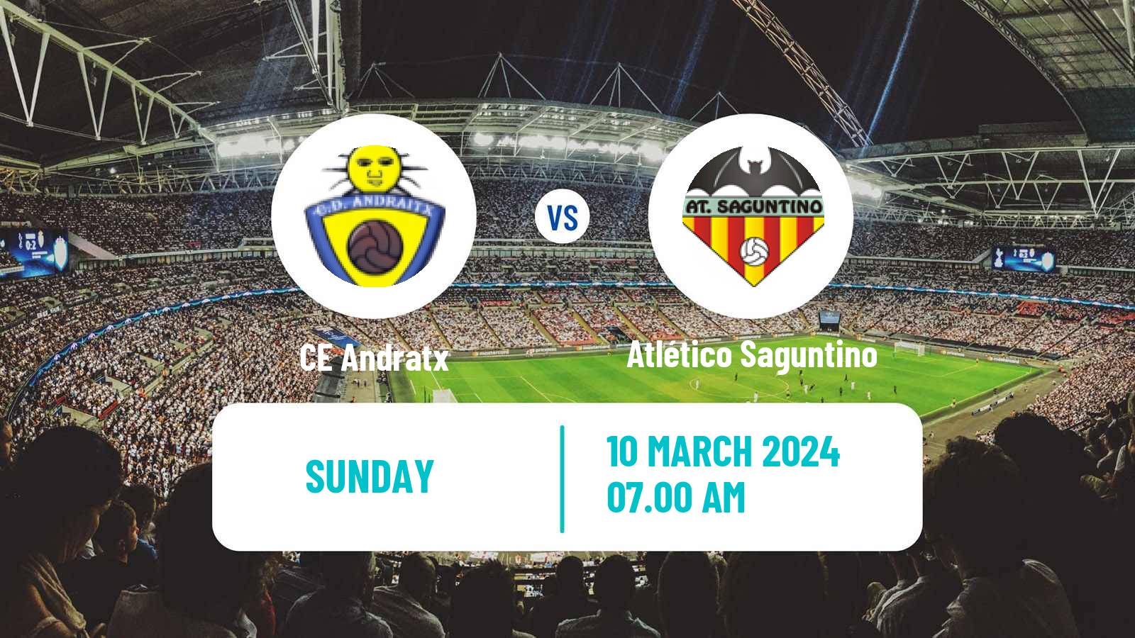 Football Spanish Segunda RFEF - Group 3 Andratx - Atlético Saguntino