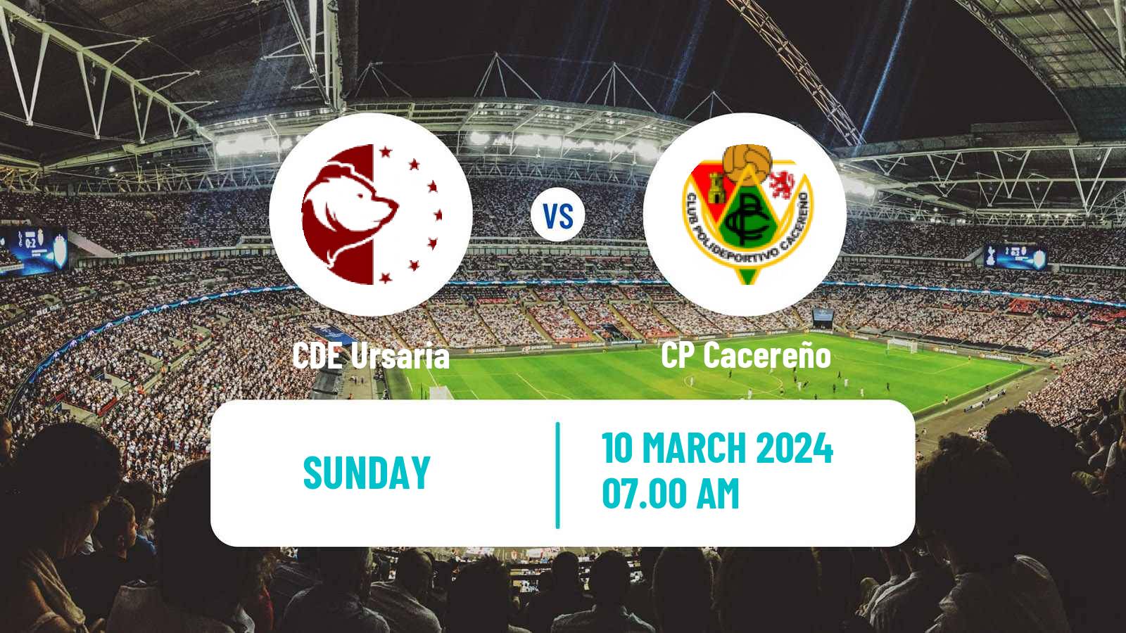 Soccer Spanish Segunda RFEF - Group 5 Ursaria - Cacereño