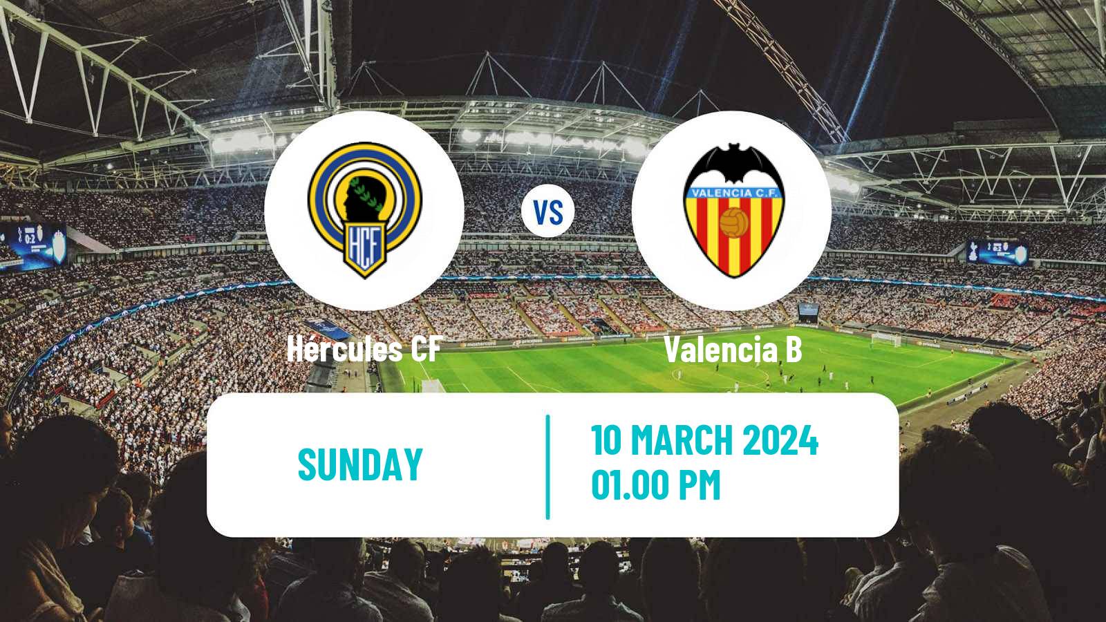 Soccer Spanish Segunda RFEF - Group 3 Hércules - Valencia B
