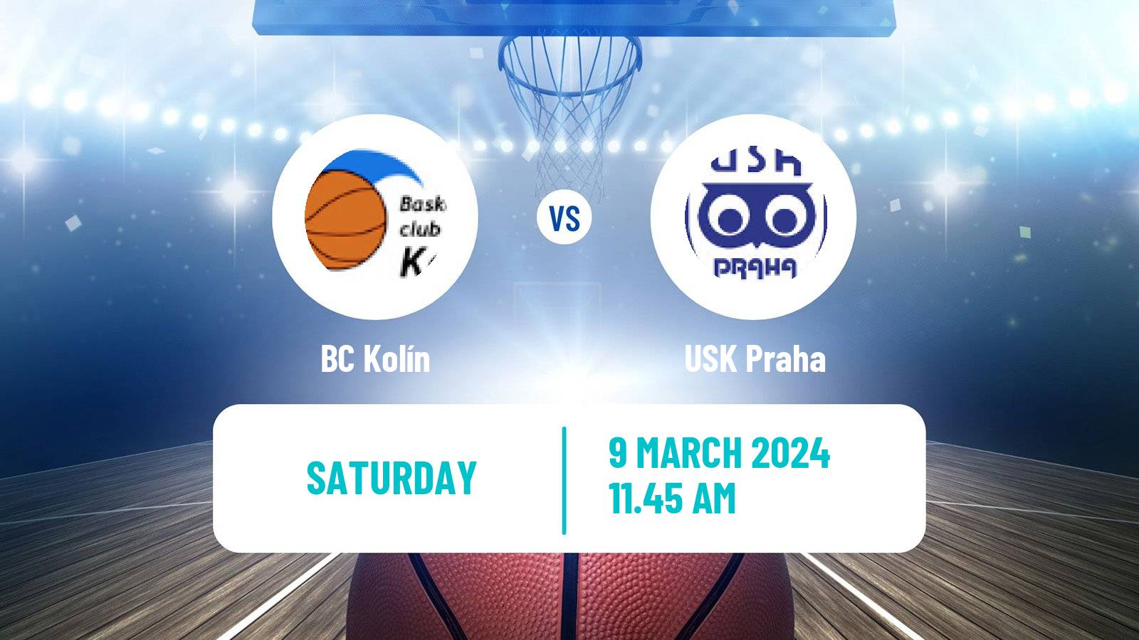Basketball Czech NBL Kolín - USK Praha
