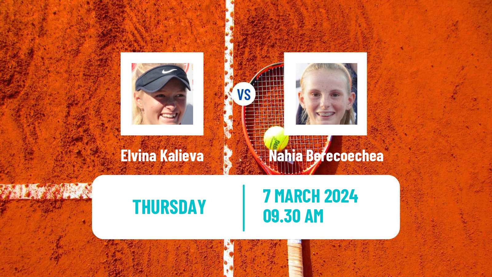 Tennis ITF W35 Santo Domingo Women Elvina Kalieva - Nahia Berecoechea