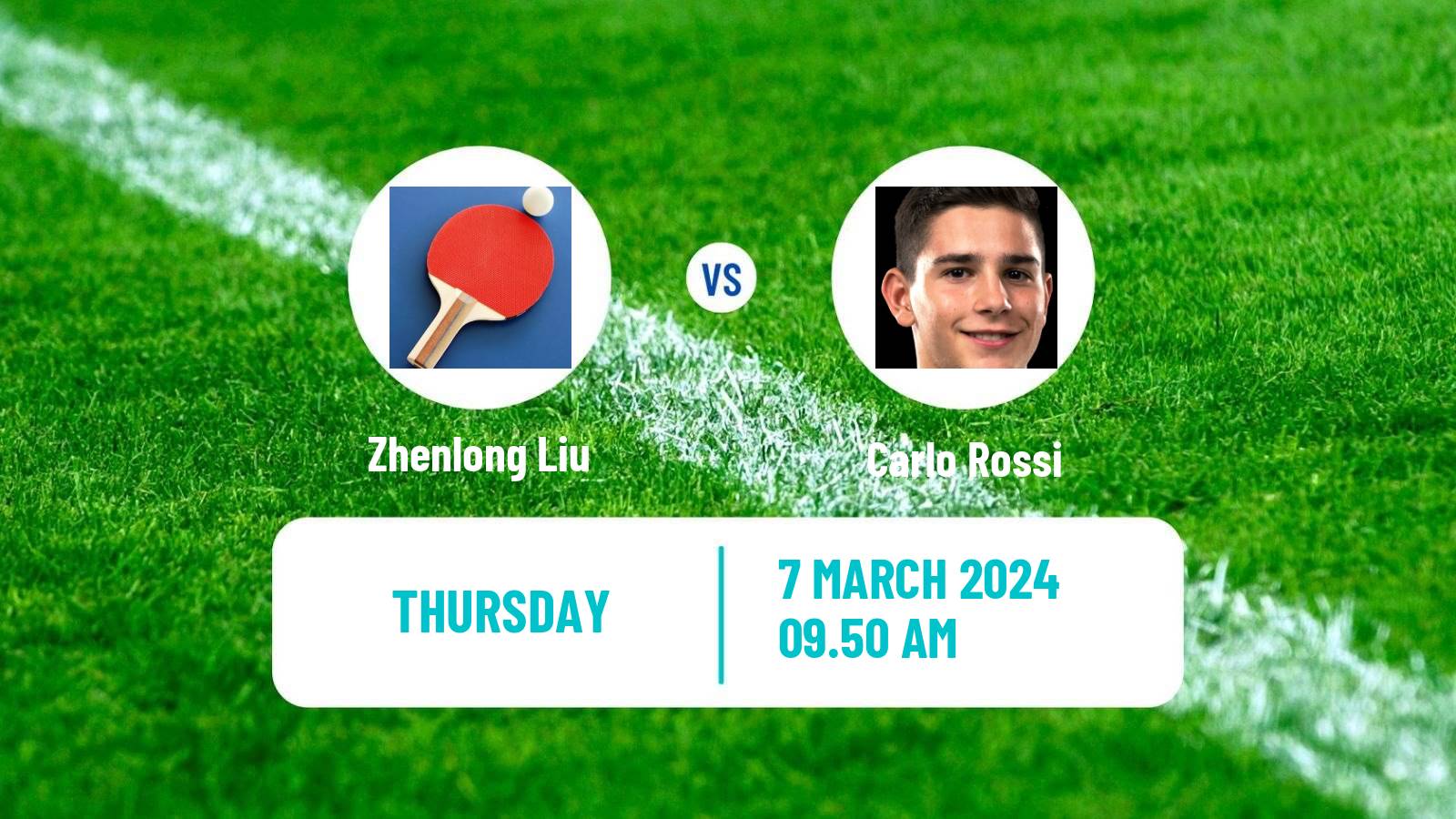 Table tennis Challenger Series Men Zhenlong Liu - Carlo Rossi