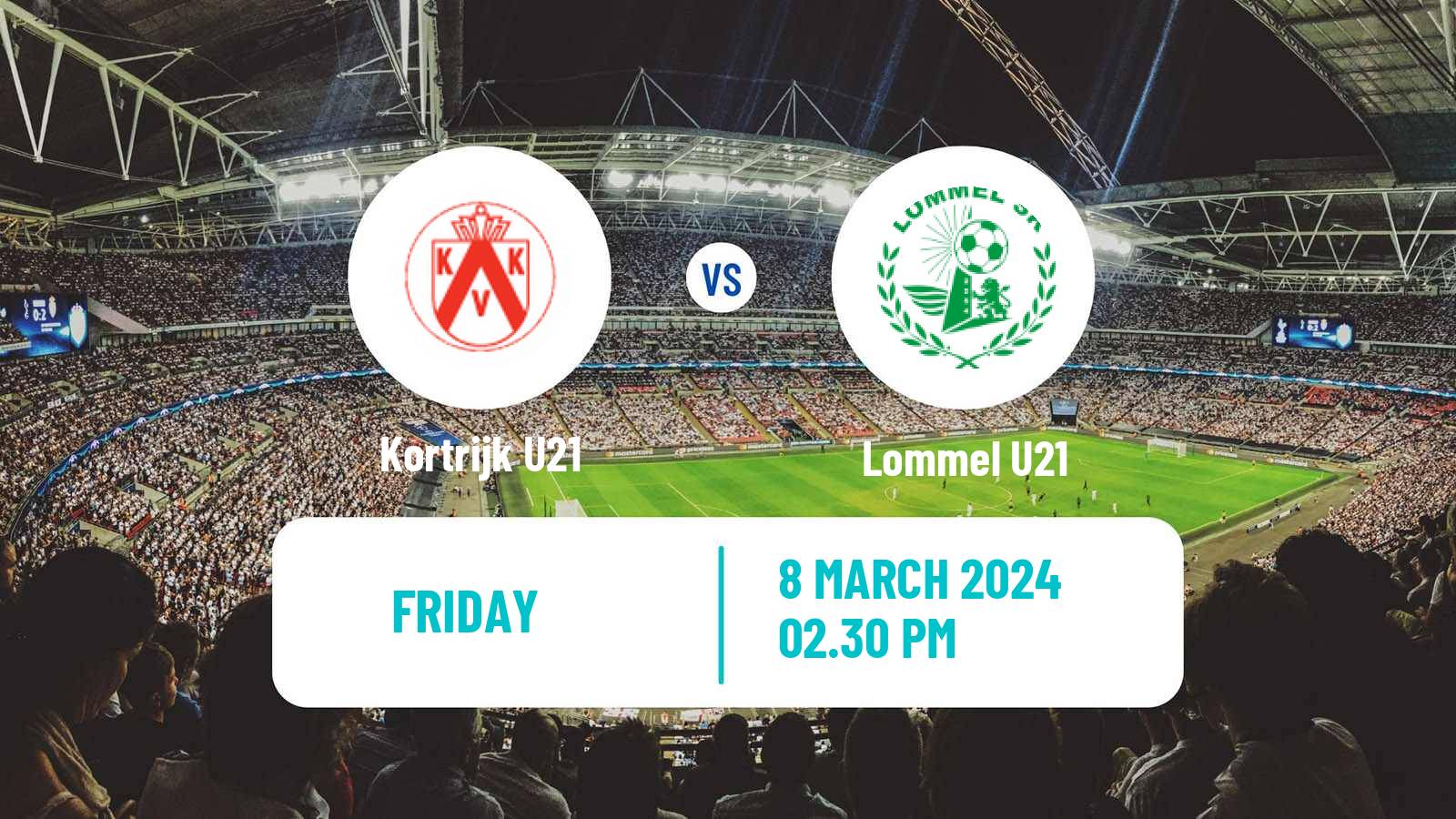 Football Belgian Pro League U21 Kortrijk U21 - Lommel U21