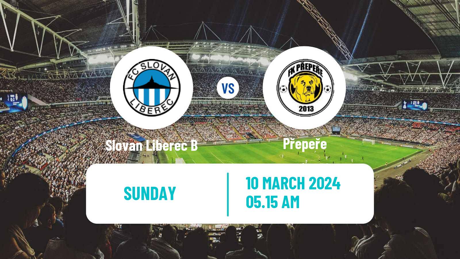 Soccer Czech CFL Group B Slovan Liberec B - Přepeře