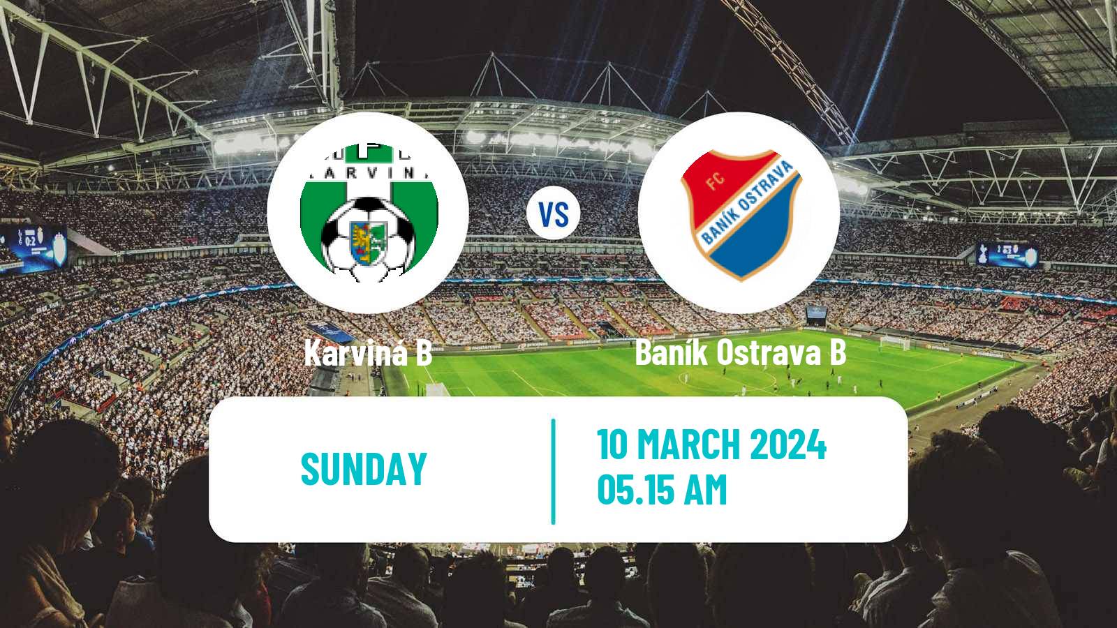 Soccer Czech MSFL Karviná B - Baník Ostrava B