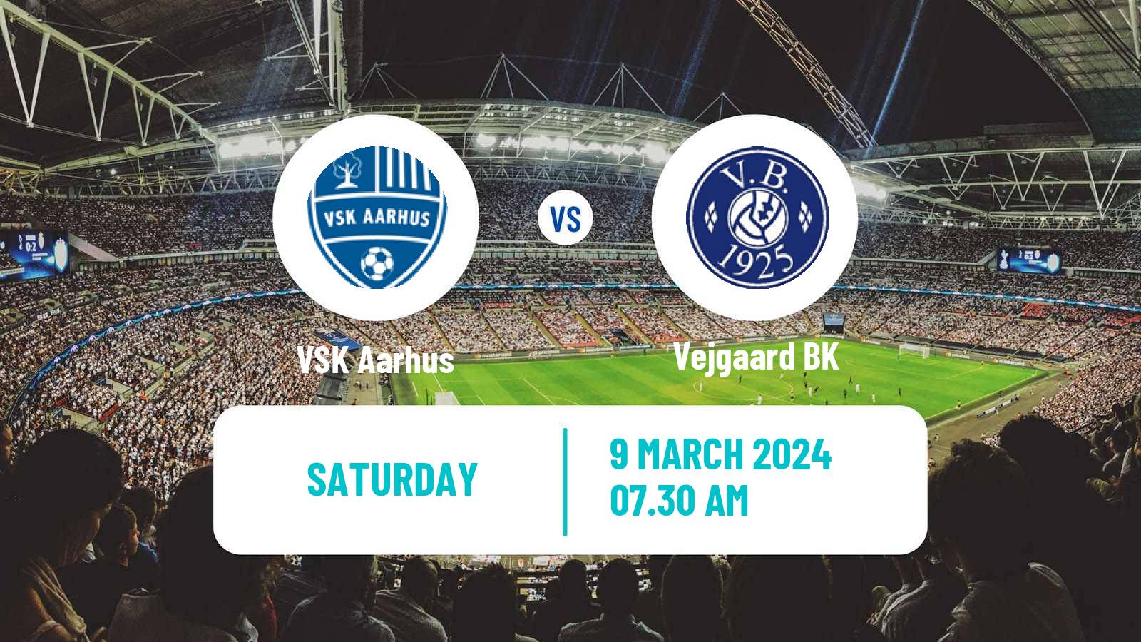 Football Danish 3 Division VSK Aarhus - Vejgaard