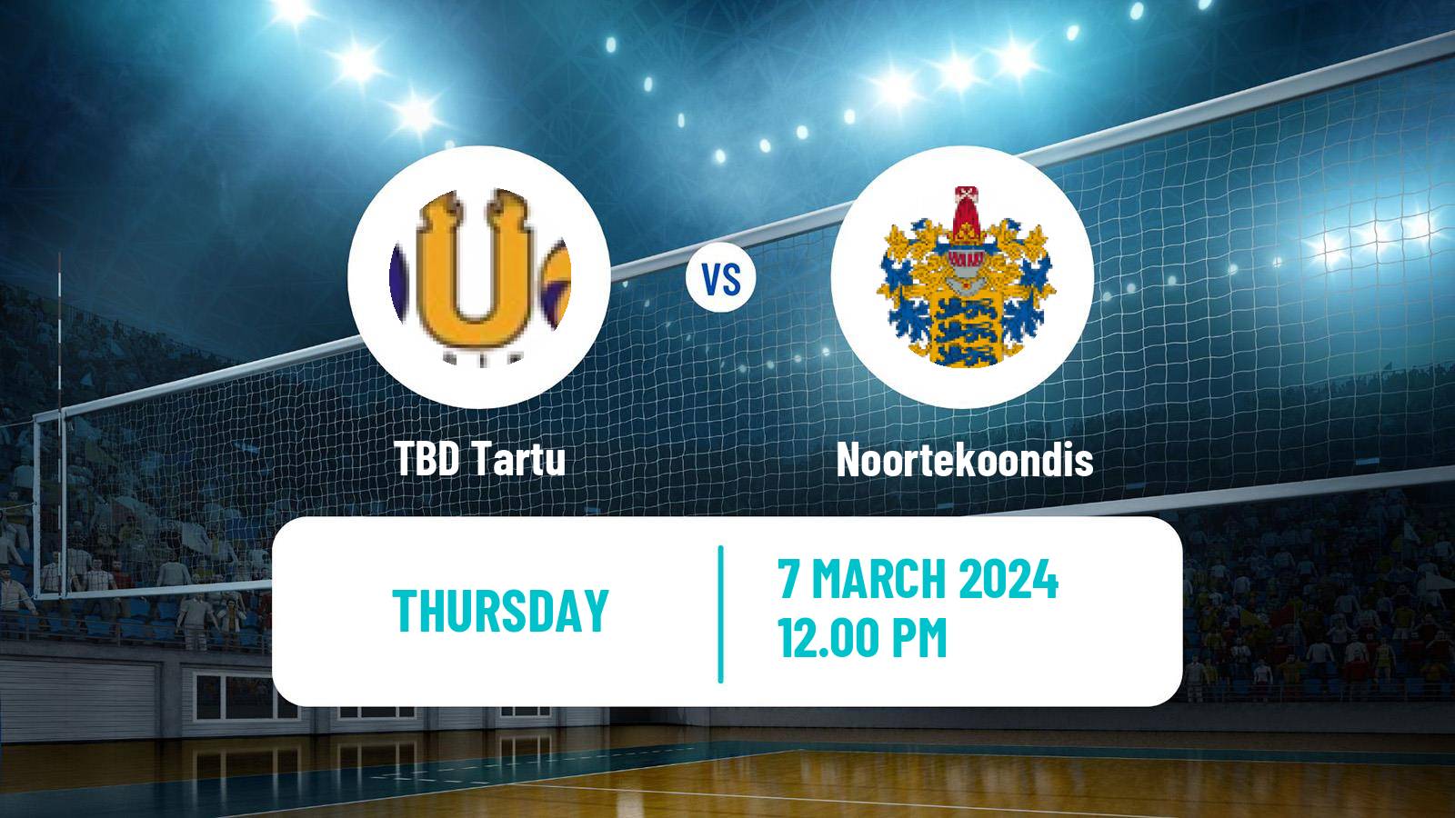 Volleyball Estonian Meeste Liiga Volleyball Women TBD Tartu - Noortekoondis