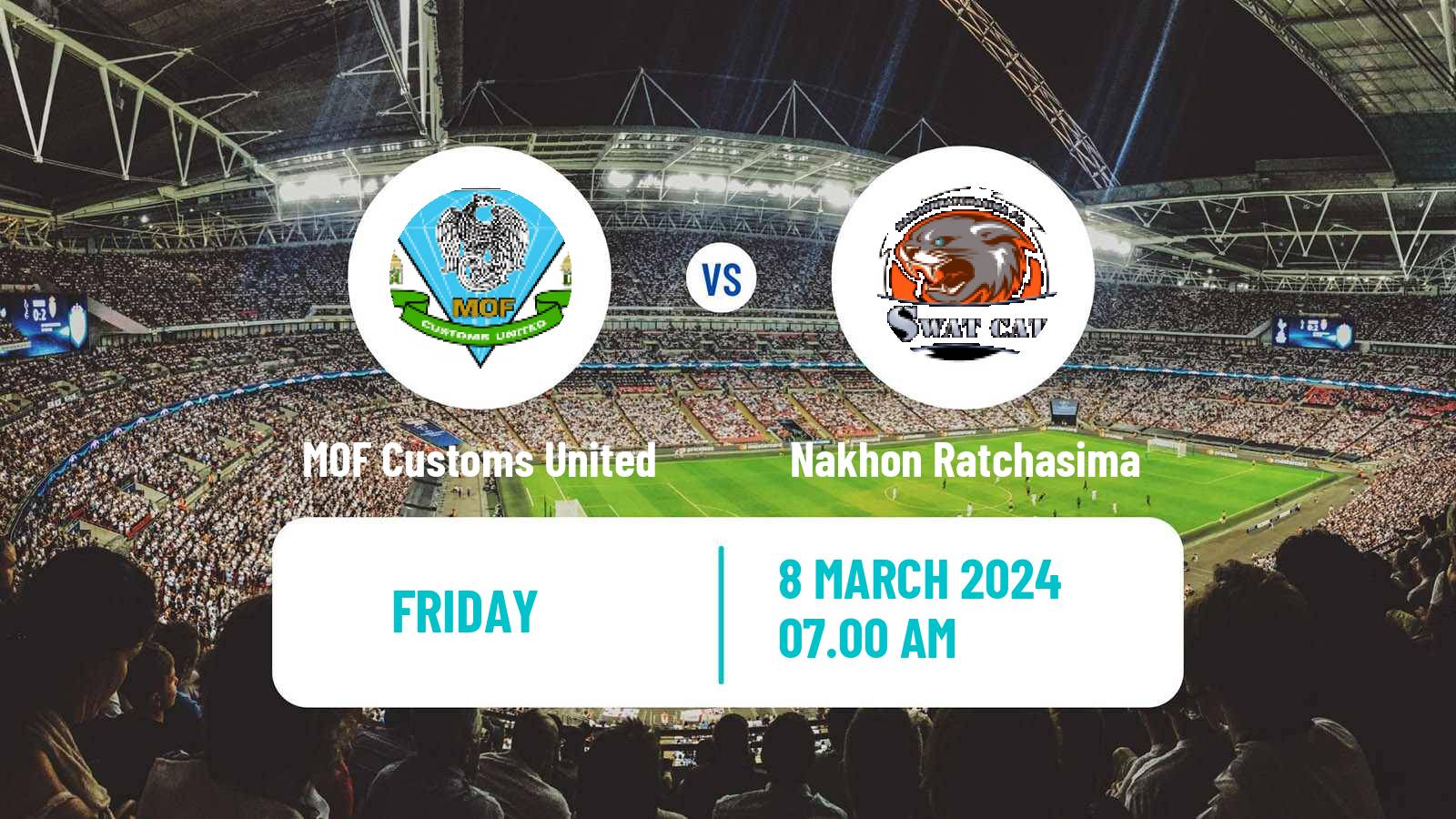 Soccer Thai League 2 MOF Customs United - Nakhon Ratchasima