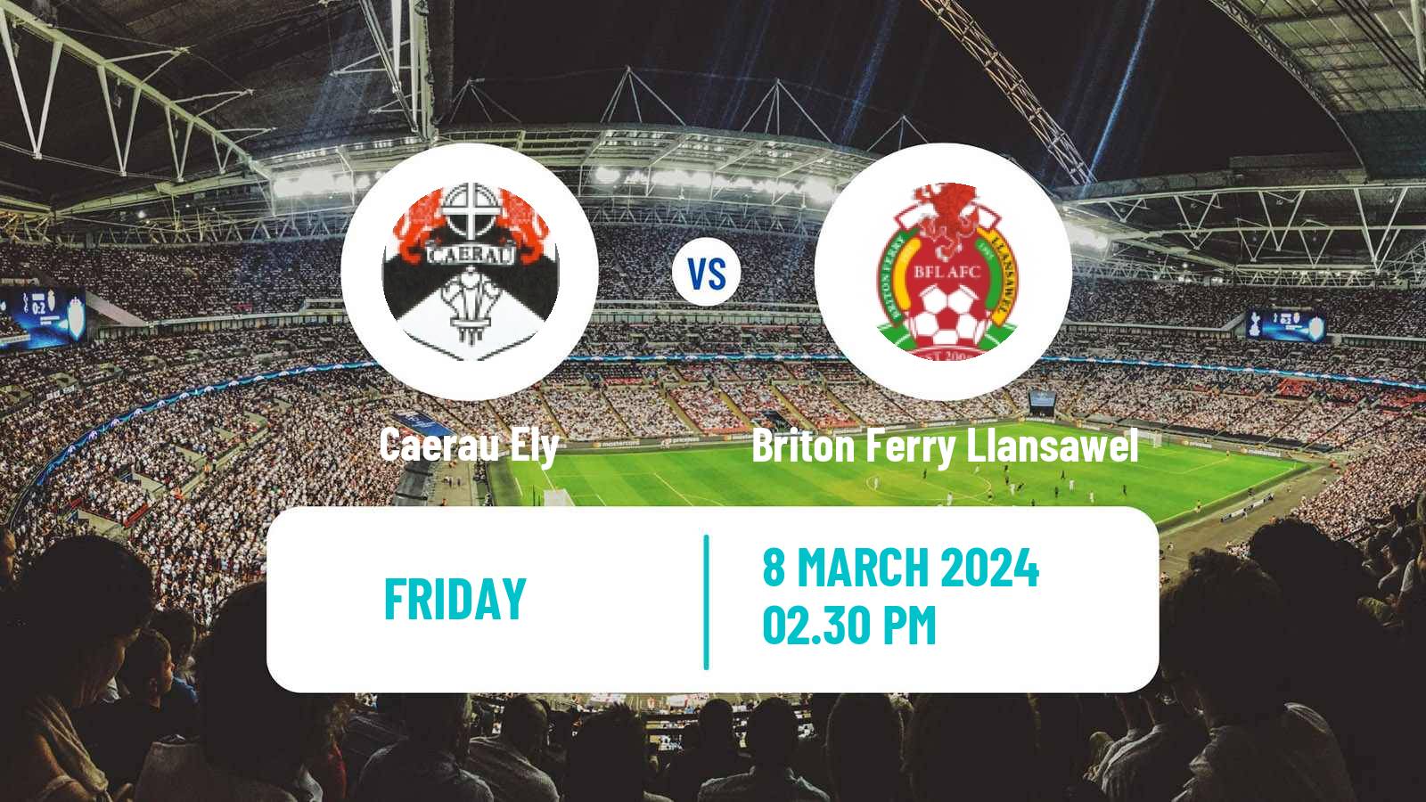 Soccer Welsh Cymru South Caerau Ely - Briton Ferry Llansawel