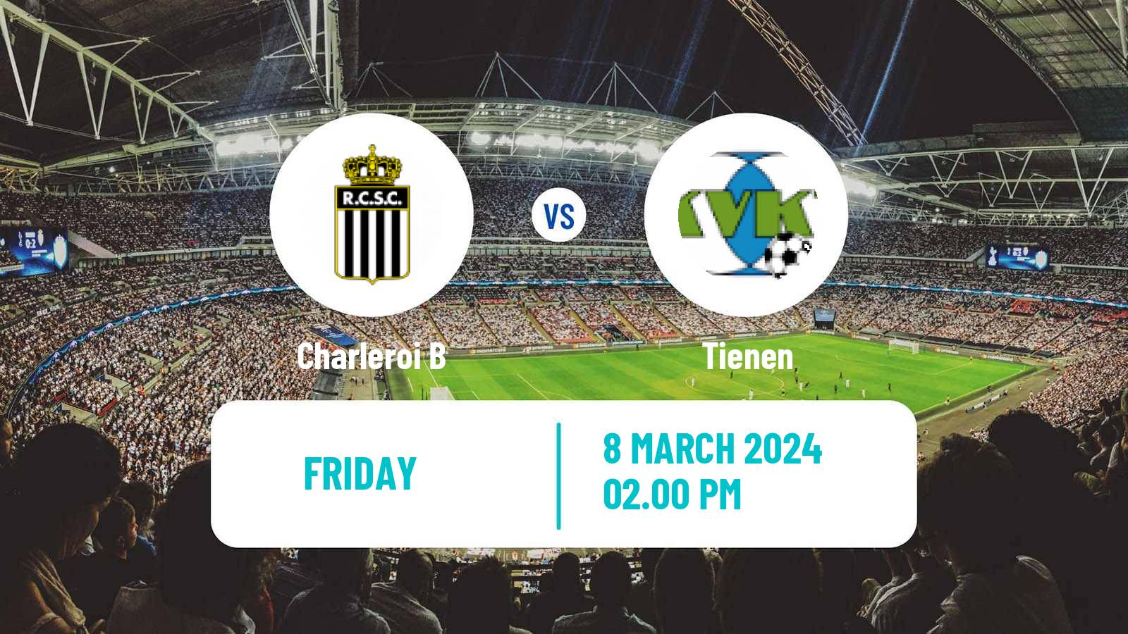 Soccer Belgian National Division 1 Charleroi B - Tienen