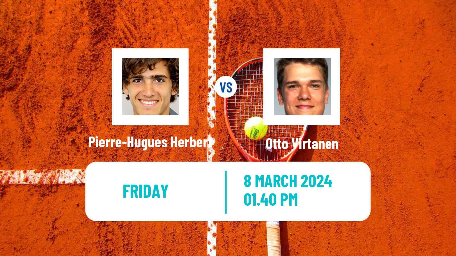 Tennis Lugano Challenger Men Pierre-Hugues Herbert - Otto Virtanen