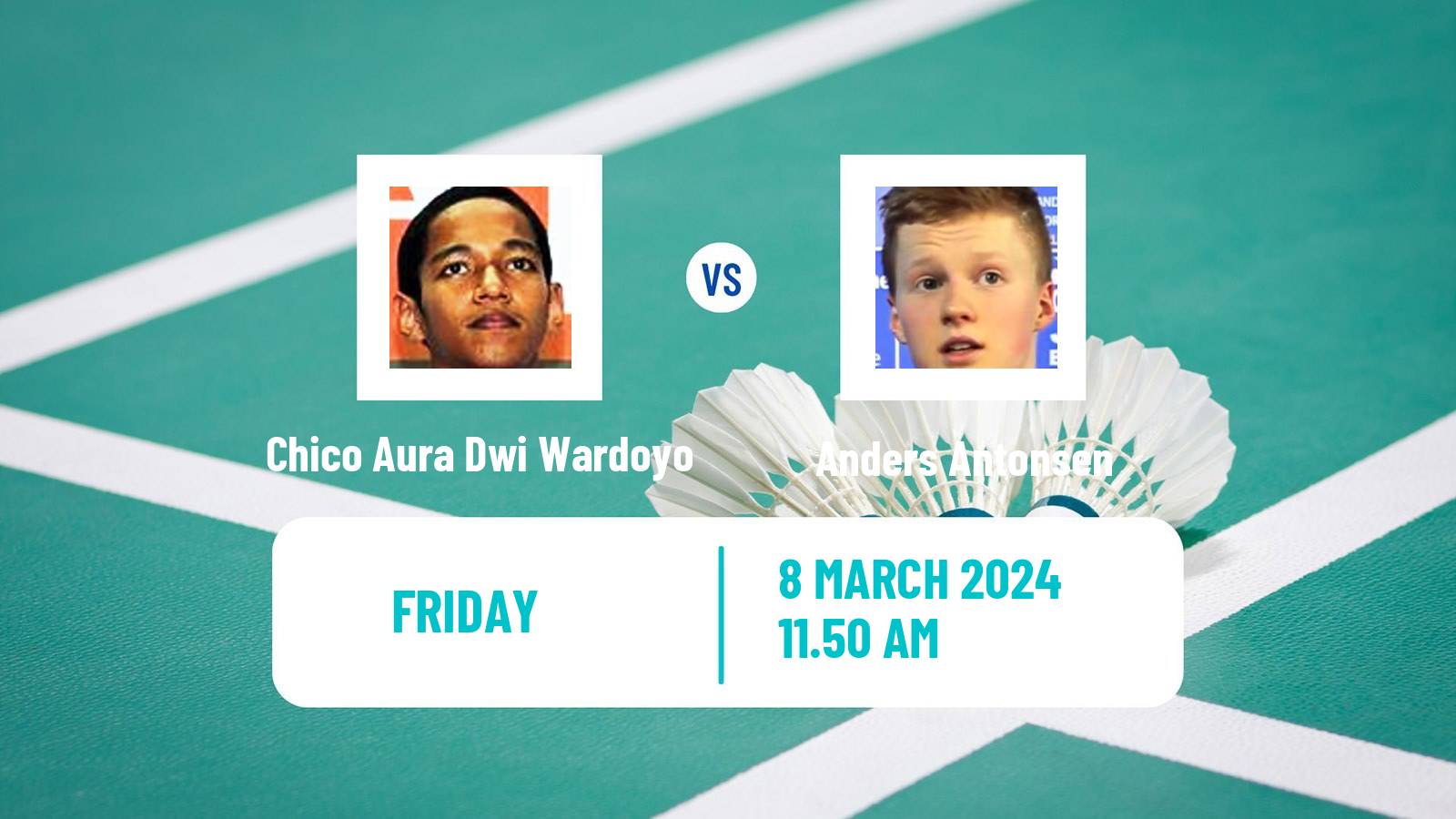 Badminton BWF World Tour French Open Men Chico Aura Dwi Wardoyo - Anders Antonsen