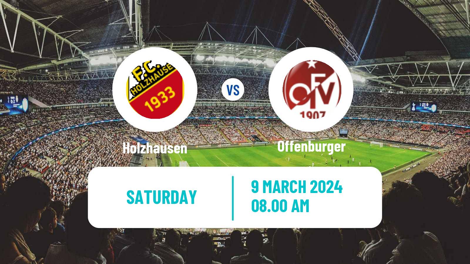 Football German Oberliga Baden-Württemberg Holzhausen - Offenburger