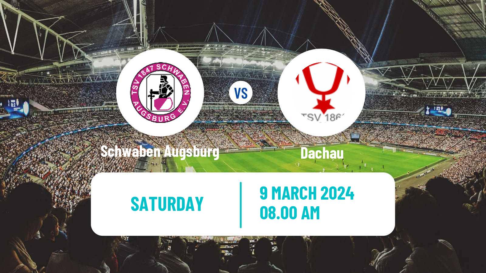 Soccer German Oberliga Bayern Süd Schwaben Augsburg - Dachau