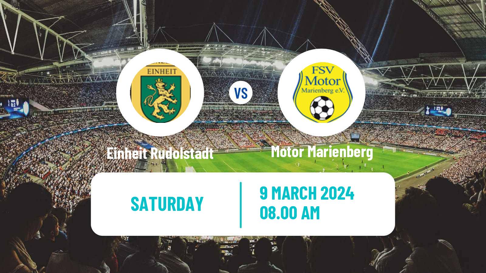 Soccer German Oberliga NOFV- Süd Einheit Rudolstadt - Motor Marienberg