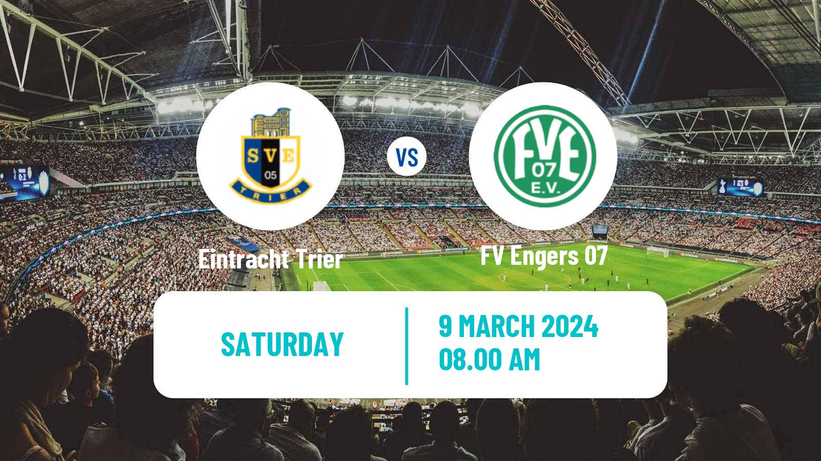 Soccer German Oberliga Rheinland-Pfalz/Saar Eintracht Trier - Engers