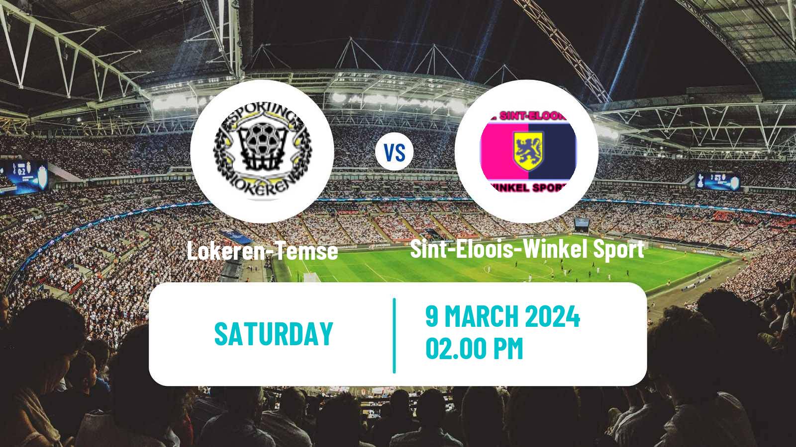 Soccer Belgian National Division 1 Lokeren-Temse - Sint-Eloois-Winkel Sport